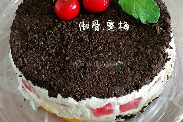 西瓜芒果奥利奥奶油蛋糕的做法图解13
