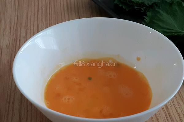 紫苏叶蛋饺的做法图解2