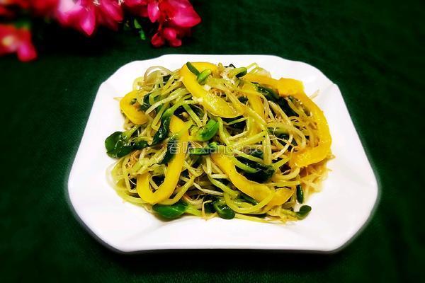 炝拌黑豆苗的做法图解17