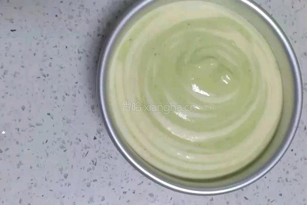 菠菜斑马纹酸奶蛋糕的做法图解16