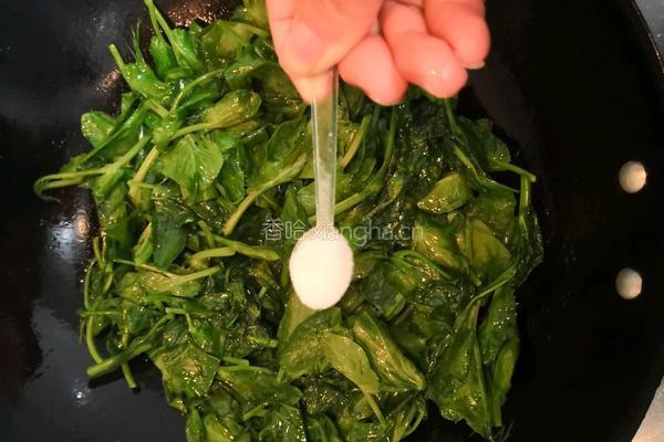 清炒豆苗的做法图解6