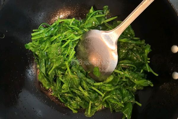 清炒豆苗的做法图解7