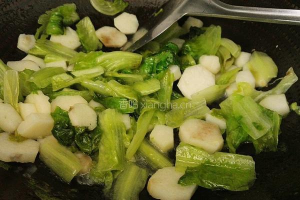 山药炒生菜的做法图解10