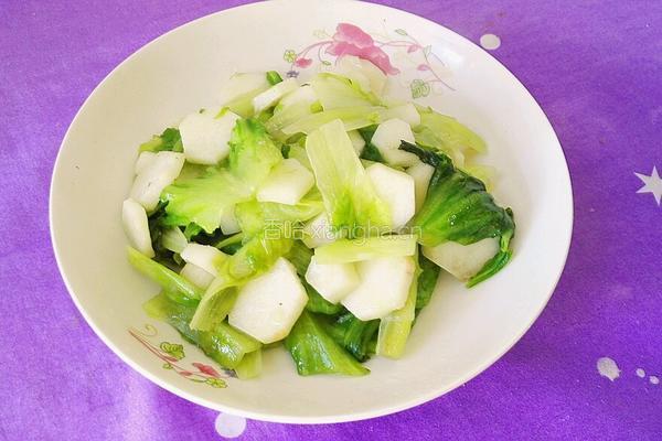山药炒生菜的做法图解11