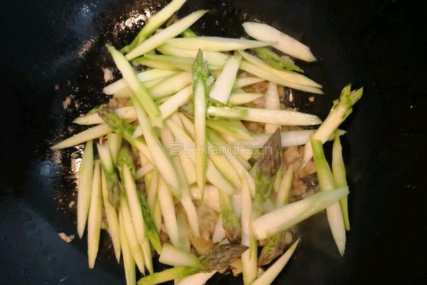 芦笋肉沫的做法图解8