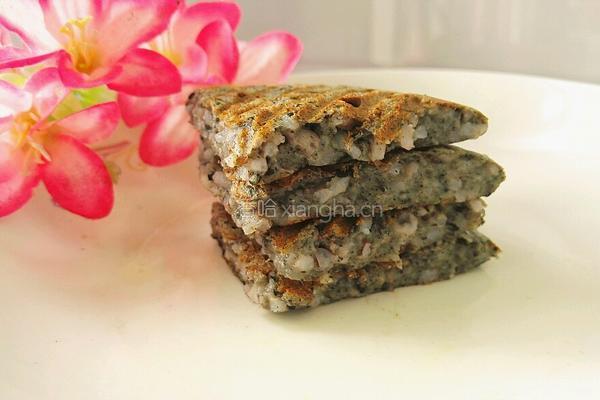 黑芝麻米饭煎饼的做法图解13
