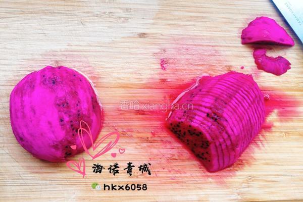 玫瑰花水果冻的做法图解1