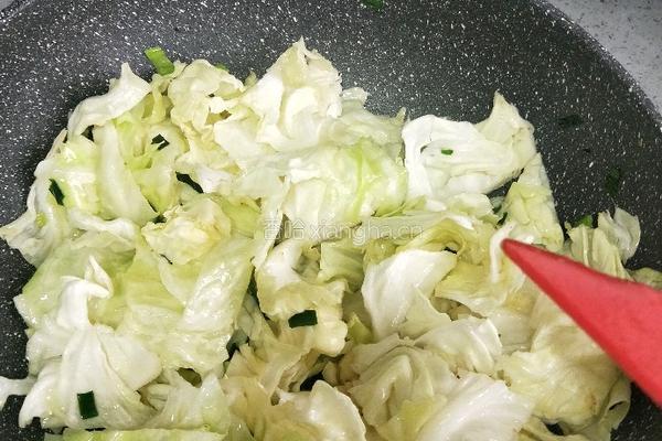 腊肉炒包菜的做法图解12