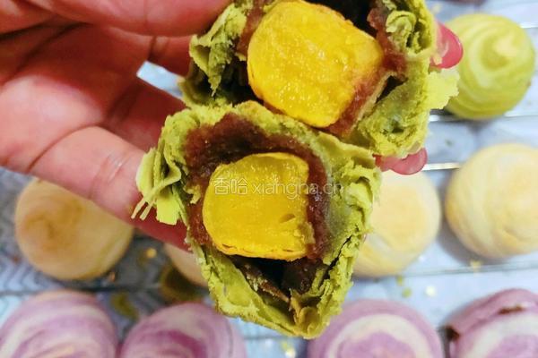 螺旋蛋黄酥的做法图解26