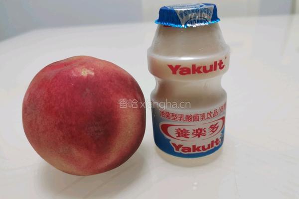 香甜水蜜桃养乐多的做法图解3
