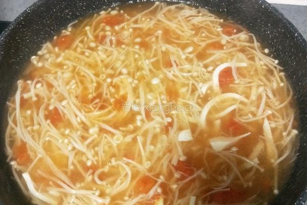 金针菇豆腐汤的做法图解14