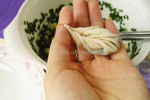 韭菜鸡蛋饺子的做法图解16