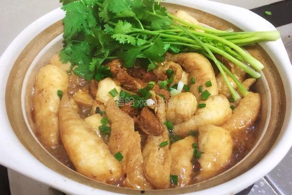 油豆腐烧肉的做法图解8