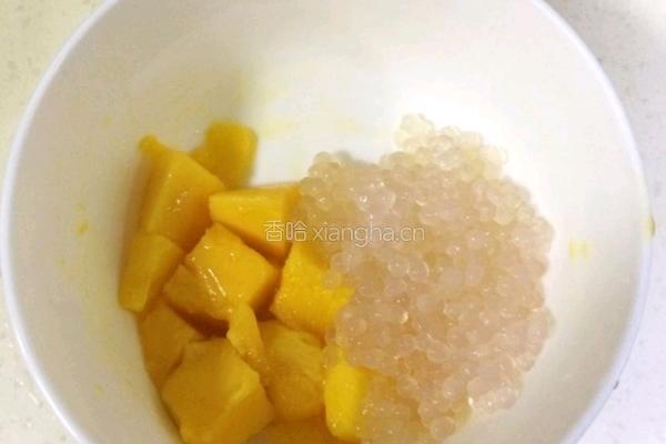 芒果牛奶西米露的做法图解6