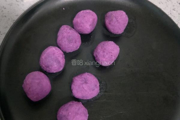 麻薯(紫薯馅）#夏季爽口甜品的做法图解13