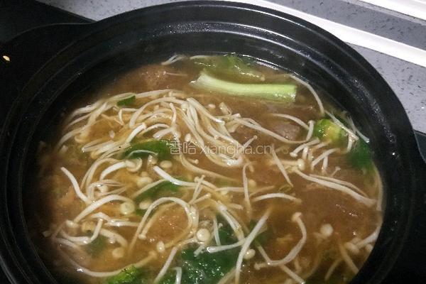 金针菇竹荪汤的做法图解20
