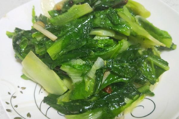 炝炒油麦菜 的做法图解8