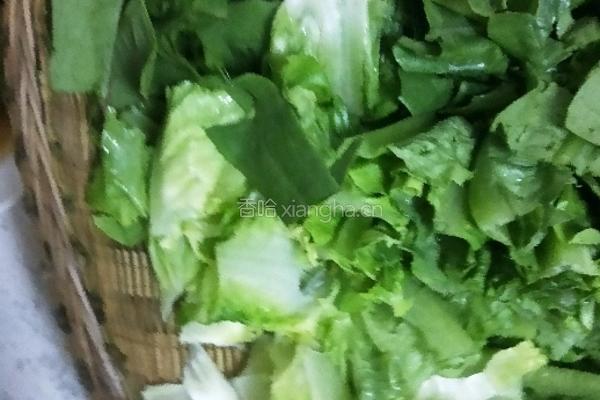 炝炒油麦菜 的做法图解1