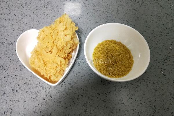 小米银耳浆的做法图解1