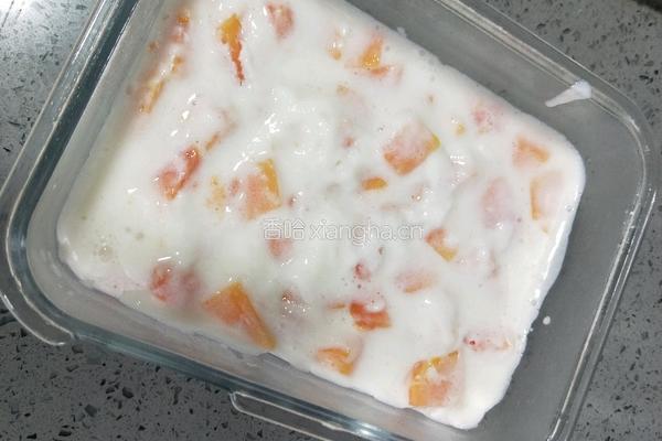 木瓜牛奶果冻的做法图解7