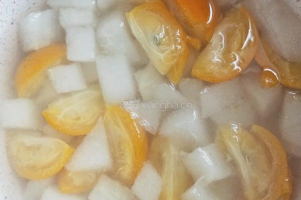 冰糖金桔雪梨的做法图解5