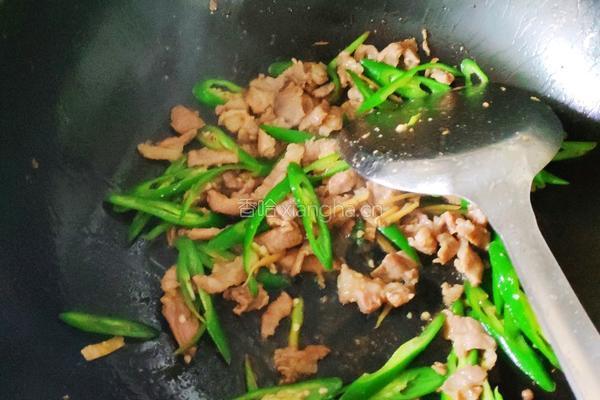 蒜苗炒肉的做法图解6