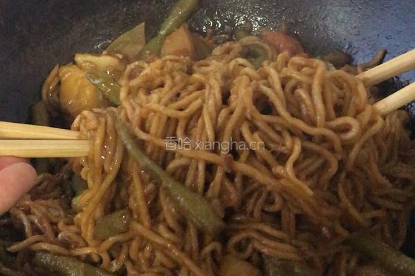 豆角焖面的做法图解9