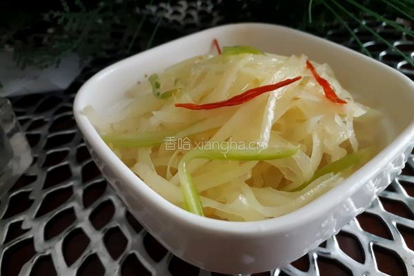 家常凉拌土豆丝的做法图解7
