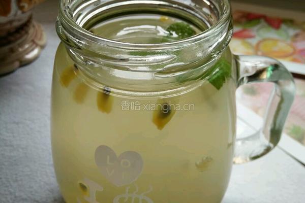 黄金百香果蜂蜜薄荷水的做法图解7