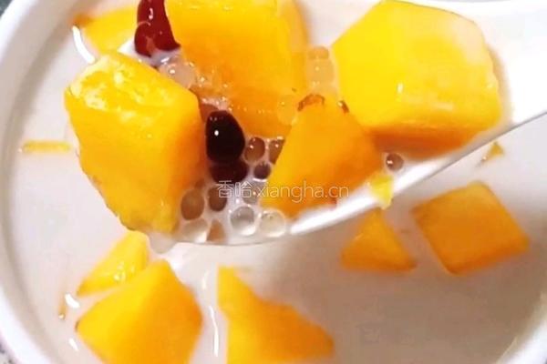 芒果蜜豆西米露的做法图解13