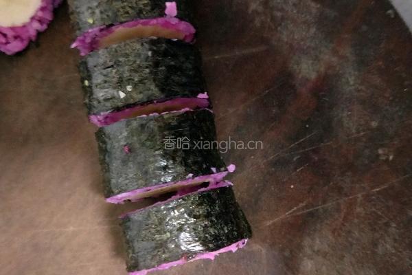 红龙果香蕉寿司的做法图解14