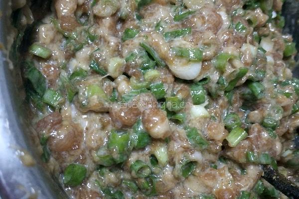 香葱肉饼的做法图解4
