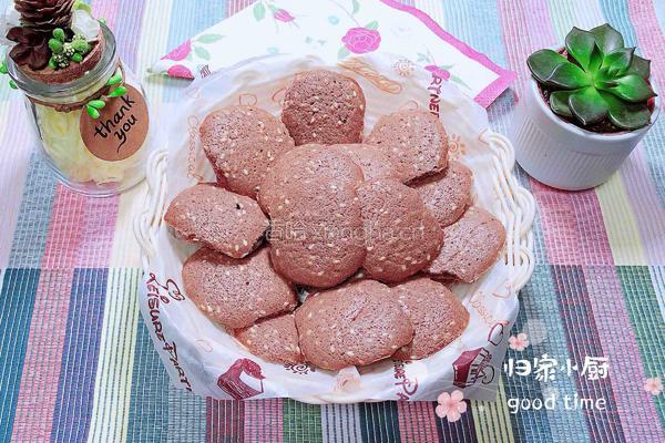 可可芝麻蛋白饼干的做法图解15