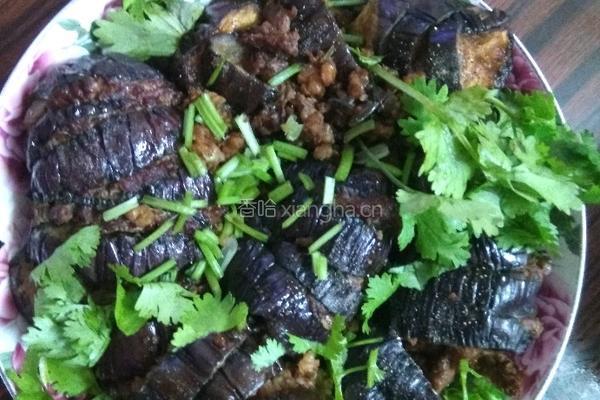 茄子塞肉的做法图解5
