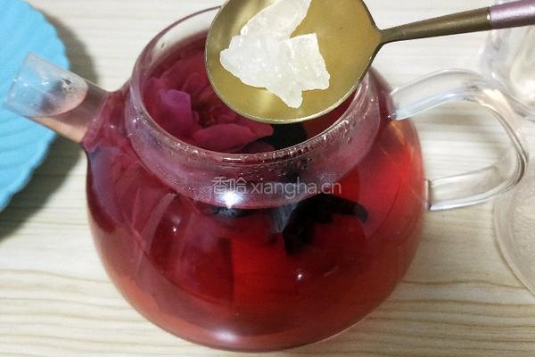 洛神花玫瑰茶凉粉的做法图解4
