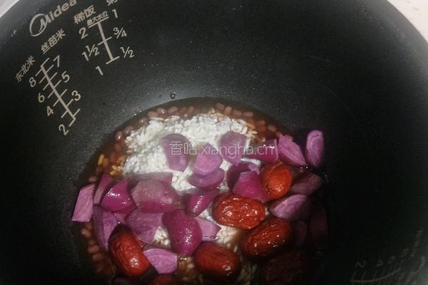 紫薯红枣粥的做法图解8