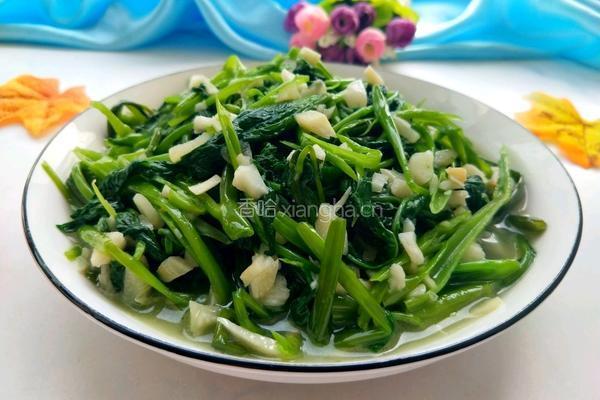 蒜泥空心菜的做法图解1