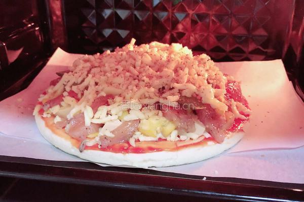 芝士黑椒鸡胸披萨的做法图解8