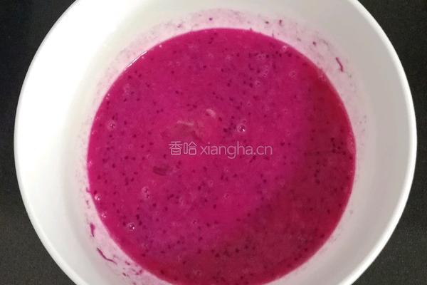 火龙果鸡蛋软饼的做法图解4
