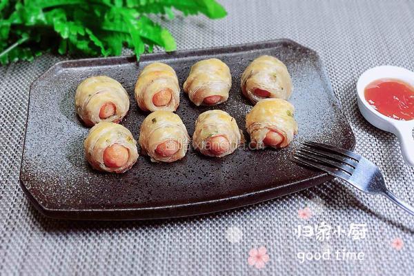 飞饼QQ香肠卷的做法图解8