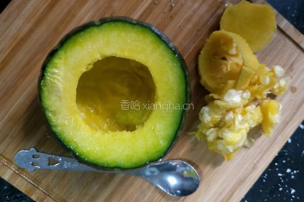 紫米南瓜盅的做法图解4