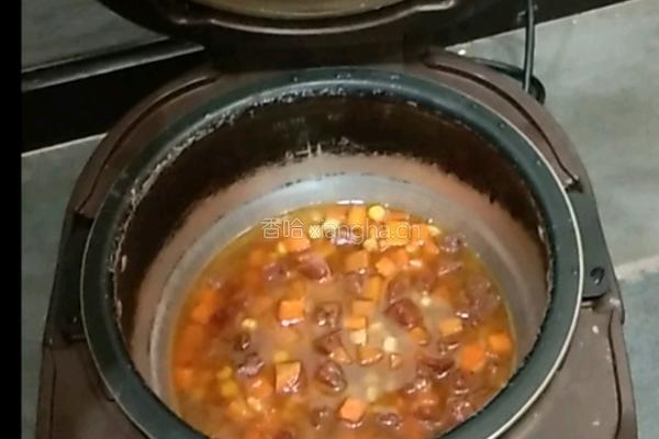 香肠焖饭的做法图解6