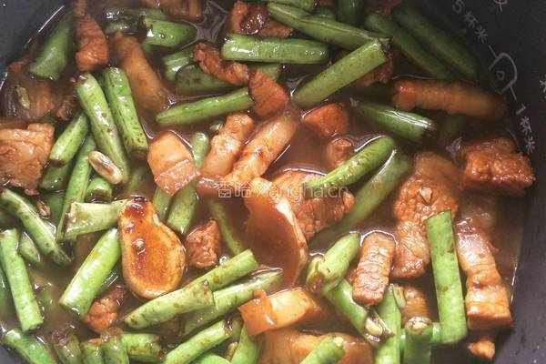 豆角肉饭的做法图解7