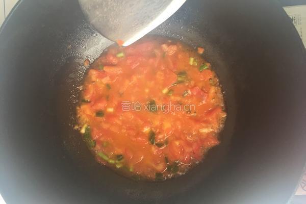家庭版鸡蛋柿子面的做法图解8
