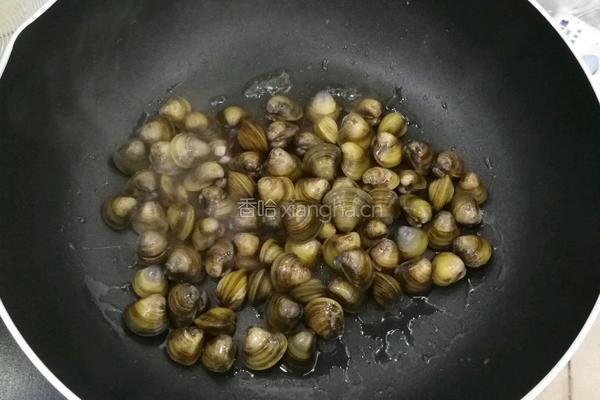 清炒蚬子的做法图解3