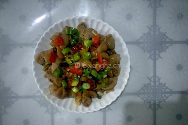 金牌蒜香豉汁蒸大肠的做法图解6
