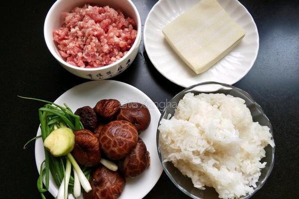 馄饨皮烧麦馅煎饼的做法图解2