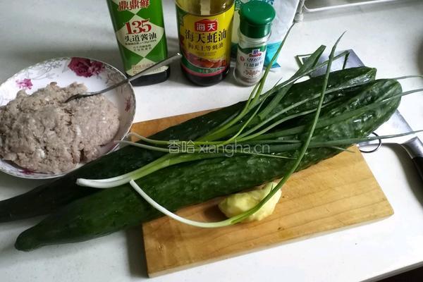 红烧黄瓜塞肉的做法图解1