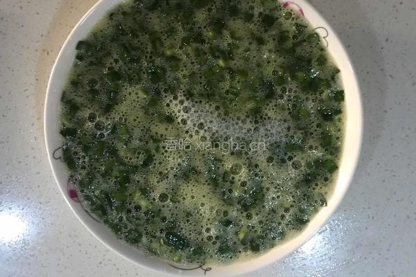 韭菜鸡蛋—微波炉菜谱的做法图解4