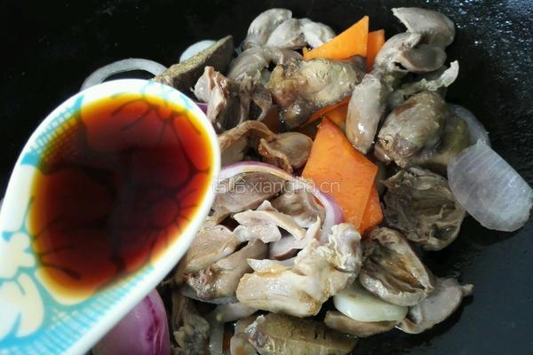 小炒鸡杂的做法图解7